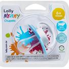 Chupeta Lolly Fase 2 Joy Silicone Ortodôntica Azul
