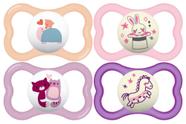 Chupeta MAM Air Day & Night, mais de 16 meses para meninas (4 unidades)