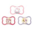 Chupeta MAM Air Sensitive Skin Glow in Dark, pacote com 3 unidades, 6-16M