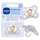 Chupeta MAM Original Night 0-6 Meses Brilha No Escuro Menino Menina Baby MAM Cor:Flor