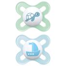 Chupeta Mam Original Start 0-2m Tam 1 Azul Embalagem Dupla