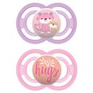 Chupeta Mam Perfect 16+ Meses Rosa Desenhos Sortidos com 2 Unidades