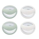 Chupeta NUK Perfect Match Silicone 0-6m, pacote com 4, verde e branca