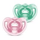Chupeta Nuk Sensitive Soft Girl S2 612 meses 2 Unidades