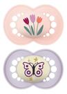 Chupeta Original Day&Night 16+ Meses Rosa Borboleta/Tulipa - MAM Chupeta Original Day&Night 16+ Meses Rosa Borboleta/Tulipa - MAM