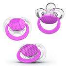 Chupeta para bebê Smilo Stage 2, pacote com 3, silicone livre de BPA