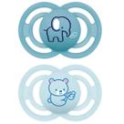 Chupeta Perfect Dupla +16 Meses MAM Azul Elefante URSO