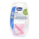 Chupeta Physio Soft Rosa Claro Silicone Tam 2 (6-12m) Chicco