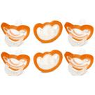 Chupeta RAZBABY Jollypop Orthodontic, sem BPA, pacote com 6