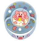 Chupeta ScribbleHourglass com Escudo Grande, Silicone e Presilha de Porquinho