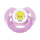 Chupeta T2 Looney Tunes Piupiu Com Capuz e Bico de Silicone Ortodôntico +6 Meses BabyGo