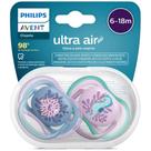 Chupeta Ultra Air 6-18m Cavalo Marinho C/2 Philips Avent