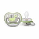 Chupeta Ultra Air Baleia De 6-18 Meses Unitária Individual Cinza e Verde Menino - Philips Avent