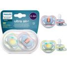 Chupeta Ultra AIr c/ 2 Arara e Abacaxi 0-6 meses - Avent