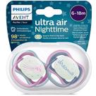 Chupeta Ultra Air Night 6-18m Estrelas Dreams C/2 Philips Avent