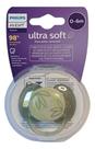 Chupeta Ultra Soft Unitária Verde Folhas 0-6m Avent