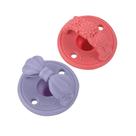 Chupetas Nuby 3-D Sili Soother, mais de 0 meses com alça macia, pacote com 2 unidades