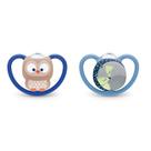 Chupetas Nuk Space Coruja e Raposa 18-36M pack 2 Chupetas Nuk Space Coruja e Raposa 18-36M pack 2