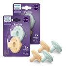Chupetas para bebês AVENT Soothie Orthodontic, 0-3 meses, pacote com 4 Chupetas para bebês AVENT Soothie Orthodontic, 0-3 meses, pacote com 4