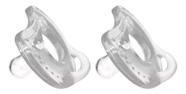 Chupetas Silicone Soft Comfort Kit 2 Unidades Fase 2 Transparente - Kuka