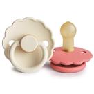 Chupete FRIGG Daisy de Caucho Natural Libre de BPA Paquete de 2