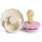 Chupete FRIGG Daisy de Caucho Natural Libre de BPA, Paquete de 2