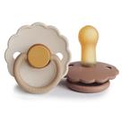 Chupete FRIGG Margarita de Caucho Natural Sin BPA 6-18 Meses Paquete con 2