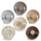 Chupete FRIGG SilkySoft de Silicona Paquete de 6 Sin BPA 0-6 Meses