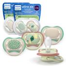 Chupetes Philips Avent Ultra Air 6-18 meses Ortodónticos de Silicona Paquete de 4