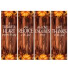 Church Banners Hosuly Fall Harvest, nanofibra de 2 x 6 pés, 4 unidades Church Banners Hosuly Fall Harvest, nanofibra de 2 x 6 pés, 4 unidades