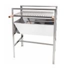 Churrasqueira a Carvão Inox Portátil Fixa Com Grelha Inox Cabo de Madeira I 60 Churrasqueira a Carvão Inox Portátil Fixa Com Grelha Inox Cabo de Madeira I 60