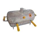 Churrasqueira a Carvão Portátil Alumínio com Tampa Bafinho Grande Prata Brassol 50x27x27cm