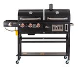 Churrasqueira A Gas 3 Queimadores Aco Preto 67x128x155 Cm