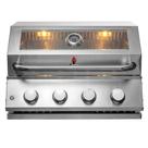 Churrasqueira a Gás Chaleur View Inox 304 com Visor e 4 Queimadores Potentes