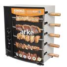 Churrasqueira a Gás Com 5 Espetos Giratórios Assador Rotativo Bivolt Aço Carbono GLP Arke AGR