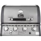 Churrasqueira a Gás de Embutir com 4 Queimadores Aço Inox Mr Beef