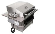 Churrasqueira a gás glp de embutir diamond premium com tampa - titan