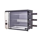 Churrasqueira A Gás Titan Vertical De Bancada 3 Espetos 1,7kg Por Espeto 220v 41cm Inox Preto Sem Fumaça