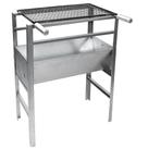 Churrasqueira Aço portátil Robusta Desmontavel Modular Com Grelha Inox e Suporte para acessorios espetos GM Churrasqueira Aço portátil Robusta Desmontavel Modular Com Grelha Inox e Suporte para acessorios espetos GM