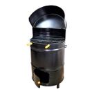 Churrasqueira Alta a Bafo 200L Aço Carbono Grelha 90x57x57cm