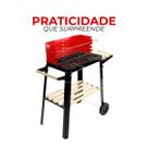 Churrasqueira Americana Salerno- A Carvão para Espetinhos Movél Compacta
