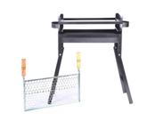 Churrasqueira Black Carbono 30CM X 48CM Pés Retráteis Churrasqueira Black Carbono 30CM X 48CM Pés Retráteis