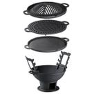 Churrasqueira Completa de Ferro Fundido Gengin Skan 32cm Libaneza