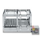 Churrasqueira CONJUGADA Inox Multifunções 60cm - 4 Espetos Giratórios + Grelha Parrilha Móvel + Grelha Uruguaia Móvel Churrasqueira CONJUGADA Inox Multifunções 60cm - 4 Espetos Giratórios + Grelha Parrilha Móvel + Grelha Uruguaia Móvel