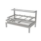 Churrasqueira De Inox Com porta Para Alvenaria 74X45 Grelha Uruguaia e Espetos.