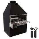 Churrasqueira de Parede E70 - Com Gira-Grill 4 Espetos