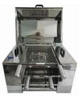 Churrasqueira ecologica com tampa med 50x41 - inox 430