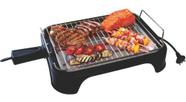 Churrasqueira Elétrica Alfa Suportel P1217a Portátil E Pratica Grill Preta 110v Cor:Preto