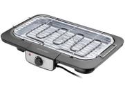 Churrasqueira eletrica britania 1200w c/ seletor de temperatura grelha inox
