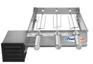 Churrasqueira Eletrica Grill Baixo 3 Espetos Inox Giratório Churrasqueira Eletrica Grill Baixo 3 Espetos Inox Giratório